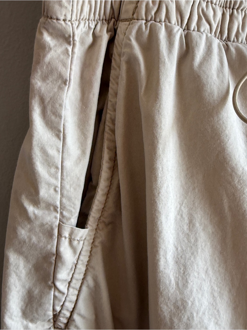 Garage 100% Cotton Light Tan Parachute Cargo Maxi Skirt Y2K Utility - Picture 9 of 14